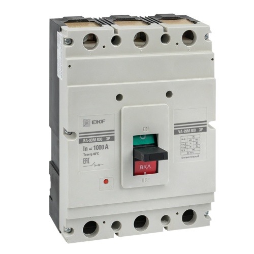 Выключатель автоматический ВА-99М 800/1000А 3P 50кА PROxima | код  mccb99-800-1000m | EKF